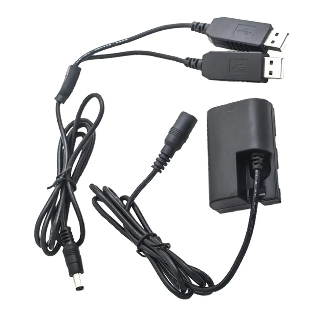 ACK-E6 двойной USB адаптер питания DR-E6 DC муфта сменный для Canon 5D Mark II III IV 5DS R 6D 7D Mark II 60D 70D 80D