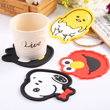 

Korean creative cartoon silicone coaster non-slip heatproof placemat insulation pad silicone placemat coasters
