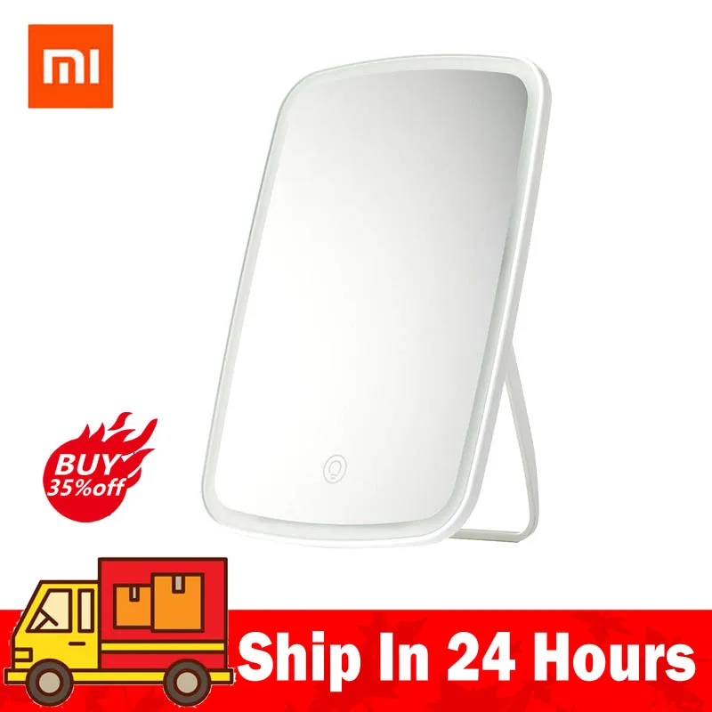 

2020 Original xiaomi Mijia Intelligent portable makeup mirror desktop led light portable folding light mirror dormitory desktop