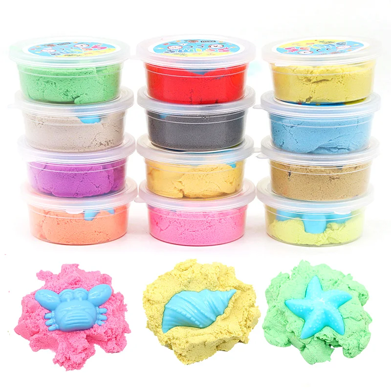 

Dynamic Magic Play Sand Cotton Slime Soft Clay DIY Fancy Toy Dynamic Sand Toy Antistress Supplies For Magic Space Clay Tool