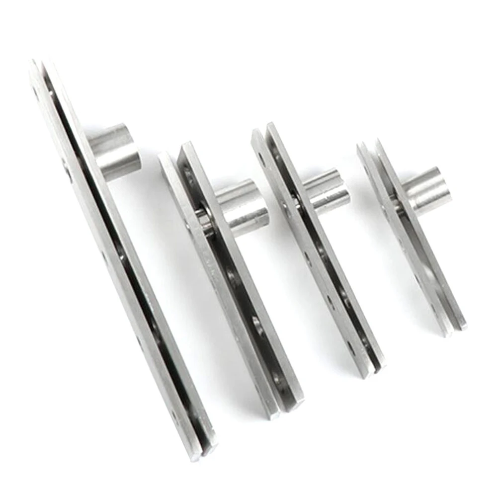 270 Degree Rotation Axis 75/100/150mm Stainless Steel Up and Down Doors Rotating Hinges Location Shaft Hidden Pivot Hinge
