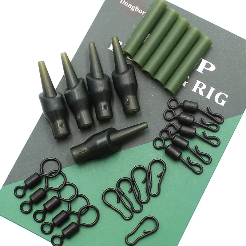 5 Set Running Rig Kit For Carp Fishing Accessories Anti Tangle Sleeves ...
