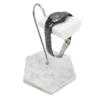 

White Marble Watch Stand PU Leather Watch Display Stand New Watch Stand Storage Rack