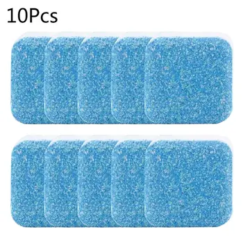 

10pcs Useful Washing Machine Descaler Cleaner Deep Cleaning Remover Tablets Deodorant Durable Multifunctional Laundry Supplies