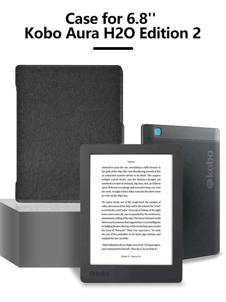 Умный чехол для Kobo aura H2O edition 2 6," водостойкий читалка с держателем для рук/ручная решетка+ Бесплатный подарок