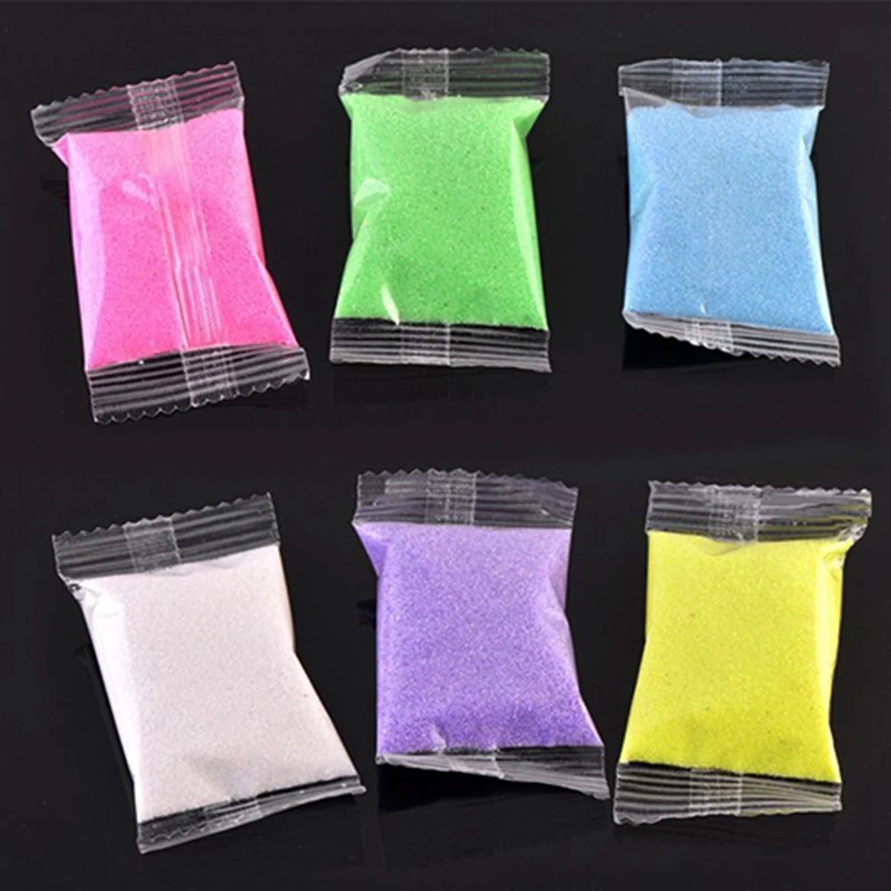 1 Bag Colorful Quartz Sand Miniature Tank Aquarium Bonsai Pot Fairy Garden Decor table building landscape outdoor scene 3
