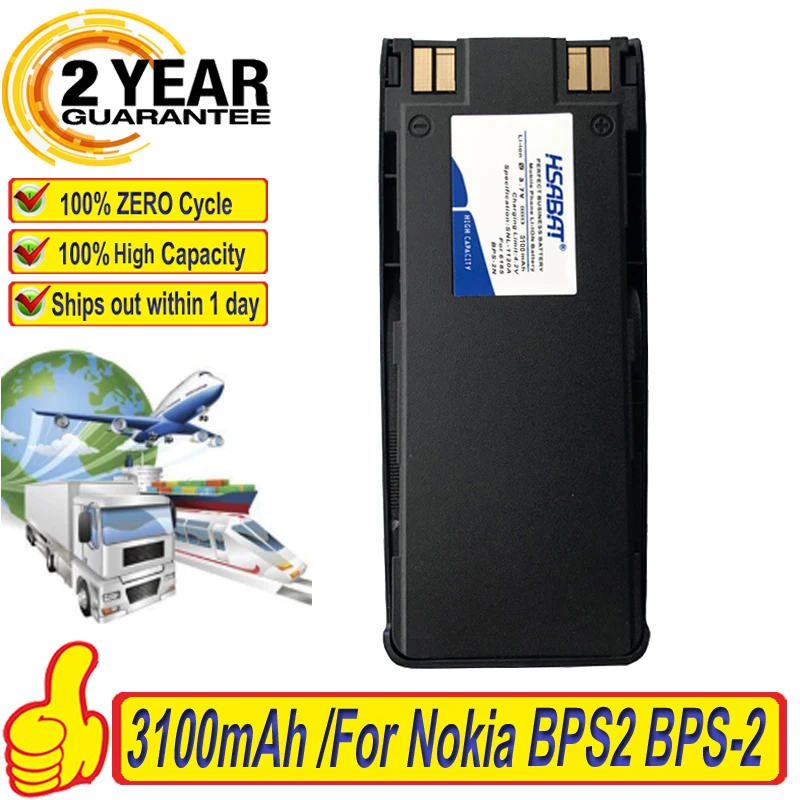3100 мА/ч Батарея для Nokia 6185 6138 5180 5170 5160 5150 5125 6110 6310I 6310 6210 6160 7110 6150 5185 BPS2 BPS-2 BPS-2N |