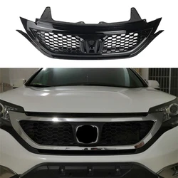Accessoires de garniture de calandre adaptés à la Honda CRV C RV, séparateur de pare chocs, nid d'abeille noir argent, calandre ABS de haute qualité, 2012 – 2015 