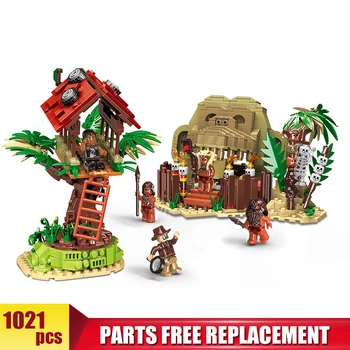 

Xingabao 15005 Forest Adventure Series 1021PCS Field Survival Camp Building Blocks Primitive Forest Tribe Bricks Boys Toys Gifts