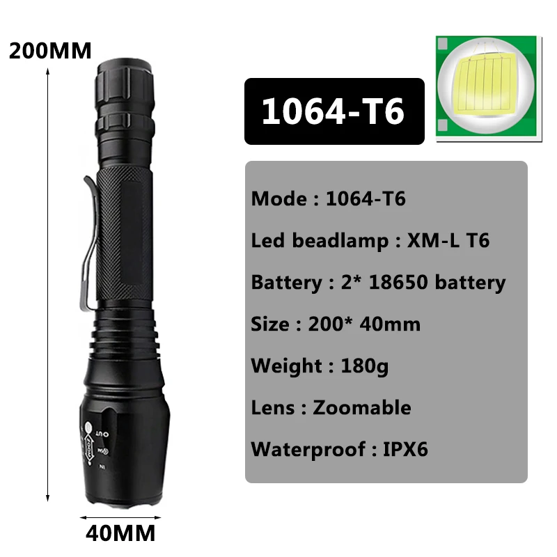 Light Torch Led Flashlight Sport