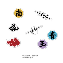 Akatsuki Red Cloud Officially Licensed Cosplay Stickers (Logo 4)