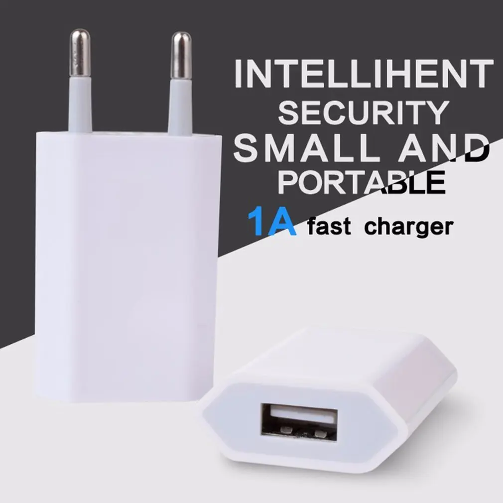 USB Wall Charger Charger Adapter 5V 1A Single USB Port Quick Charger Socket for iPhone 7/6S/6S Plus/6 Plus