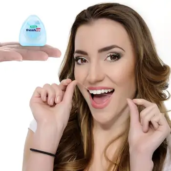 

50M Ultra-fine Nylon Dental Floss Cleaning Dental Sanitary Belt Box Toothpick Reduce Gum Disease Oral Care Tools