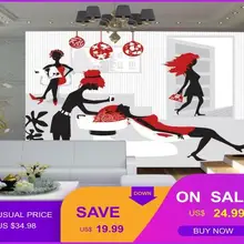 3D фото обои 3D Маникюр Парикмахерская роспись для караоке бара отеля клуб фон Парикмахерская Маникюр обои