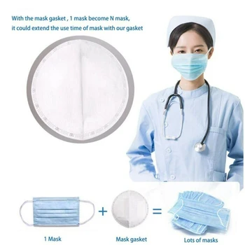 

New Solid 100PCS Disposable Face Mask Gasket Pad For Dust Bacteria Face Mask Pads