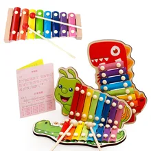 Мультфильм Октава стук фортепиано детей просветить музыку обучающие средства деревянная Октава маленький стук фортепиано детей раннего образования Ins