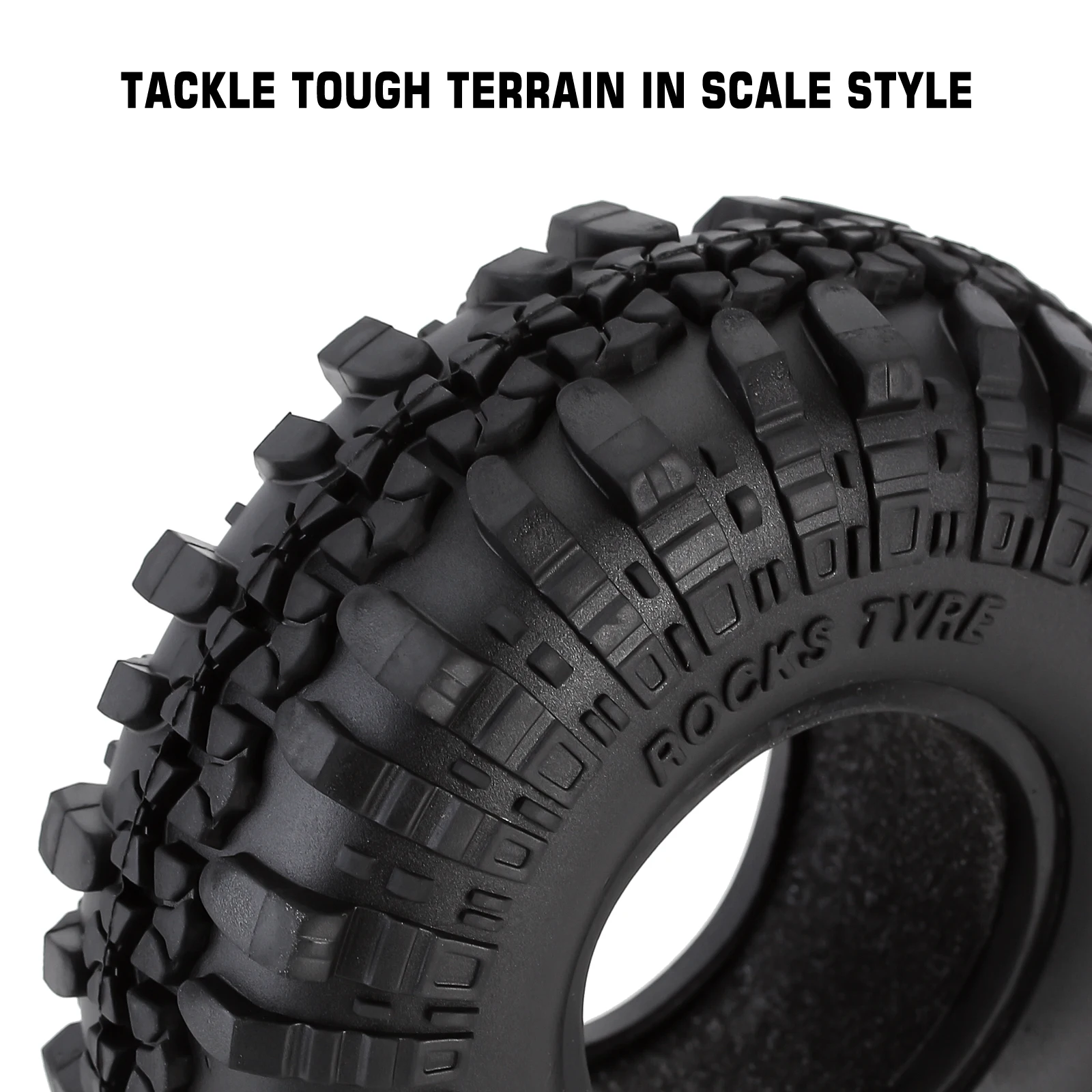 RCタイヤ For Axial For SCX10 90046 AXI03007 TRX4 D90 CC01 4