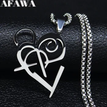 

The Singer From the Rock Opera Mozart Stainless Steel Necklace Women/Men Silver Color Chain Necklaces Jewelry gargantilla N3120S