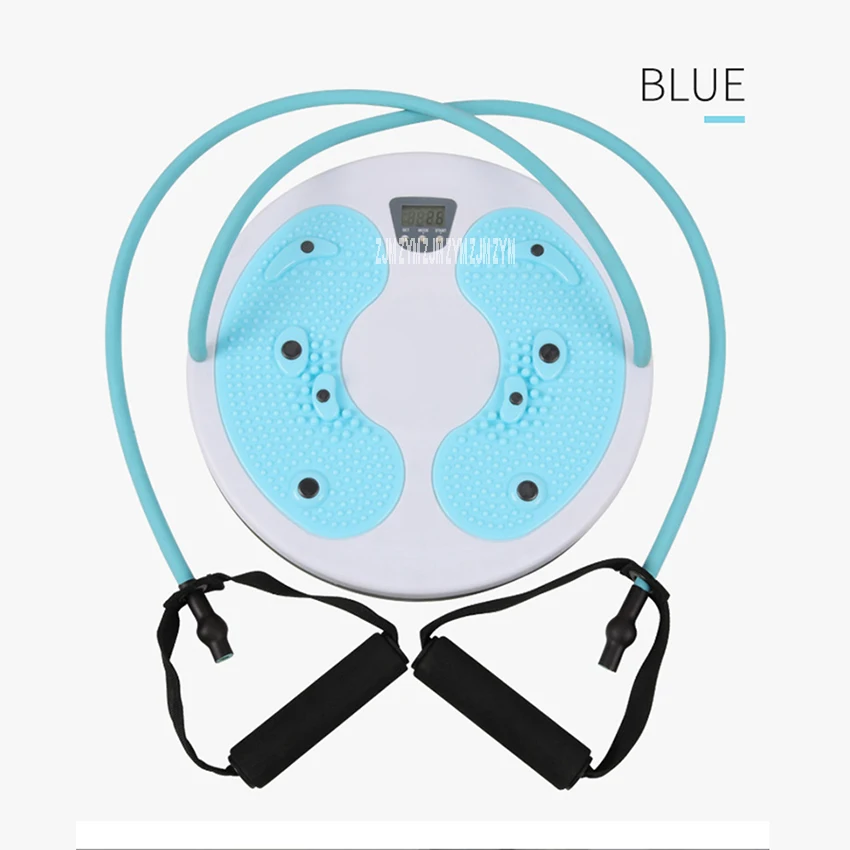 

P- 504 Waist Twisting Board Machine Foot Massage Plate Waist Twister Twist Board Calorie Counting With Pull Rope Indoor Fitness