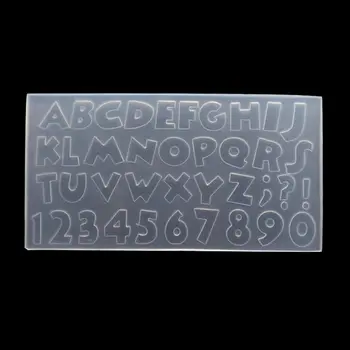 

Number Letters Resin Casting Mold Alphabet Letter Pendant UV Resin Silicone Mold N58F