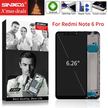 

6.26" Original For Xiaomi Redmi Note 6 Pro LCD Display Touch Screen Digitizer with Frame For MI Redmi Note 6 Pro Display Note6