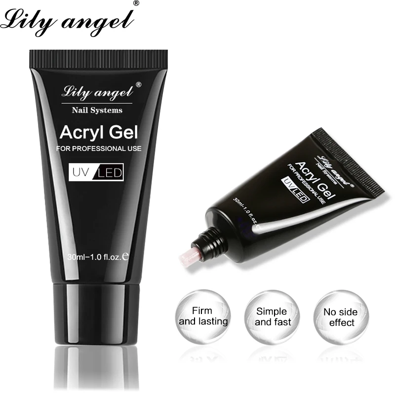 Lily Angel 30ml Polymer Gel Three-piece Suit Nail 6-color Uv ...