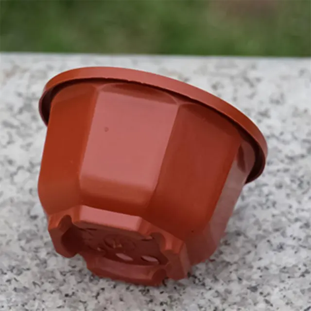 Műanyag Ültetvényes Nyolcszögletű Függő Kosár Virágcserépű Növényi Virágpot Beltéri Szabadtéri Virágcserapár Horog Otthoni Dekorációval - Image 6