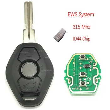 

Datong World Car Remote Control Key For BMW EWS 1 3 5 7 Series Auto Smart Key 315/433Mhz 44 PCF7935 Chip HU58 Uncut Blade