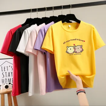 

Women T shirt Long Sleeve Shirt Women Oversized Tops Tee Cute Animal Cartoon Print T-Shirt Women Vintage Tshirt