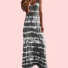 Summer Befree Beach Long Vintage Striped Casual Ruffles Elegant Maxi Plus Sizes Strap Camis Silky Dress Vestidos Sexy Women ► Photo 3/6