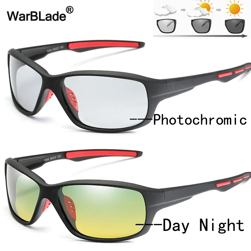 Мужские фотохромные солнцезащитные очки WarBlade поляризационные для вождения с