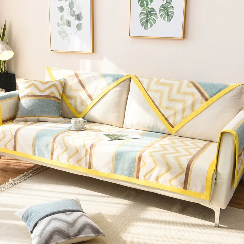 

Dust Sofa Cover Towel Anti-dirty Slip-resistant Couch Cover Sofa Cushion For Living Room Corner Elastic Multifunction Slipcover