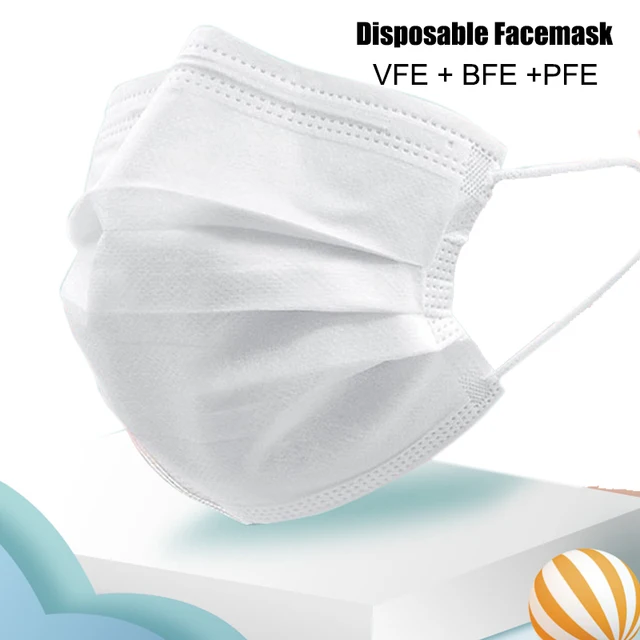 US $15.99  20Pcs Disposable Medical Masks 3 Layer Dustproof Nonwoven Anti Dust FFP3 KN95 Safety Pollution Filt