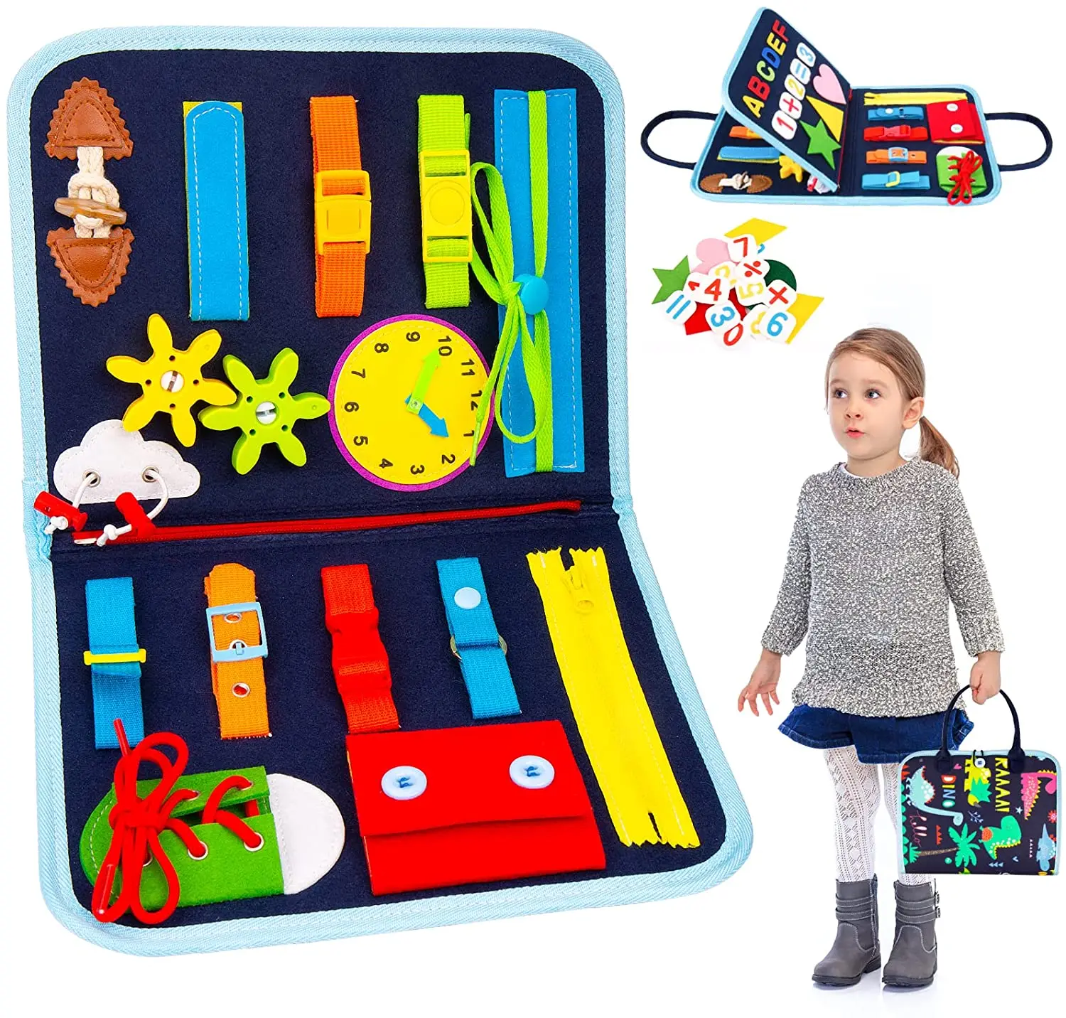 Toddler Busy Board Montessori Learning Sensory Early Educational Toy