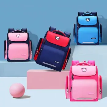 

Orthopaedics School Backpacks Children Bear School Bags 2 Size waterproof Backpack For Girl Boys Kids Satchel Knapsack Mochila