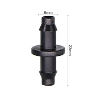 Garden Irrigation 1/4" Hose Double Barb Micro Flow Drip System Straight Barbed Connector 4/7mm Tubing Coupling Dripper Fitting 2