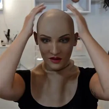 

Full Latex Mask For Halloween With Neck Full Head Creepy Wrinkle Face Mask Latex Mask Cosplay Party Props Mask For Face Women
