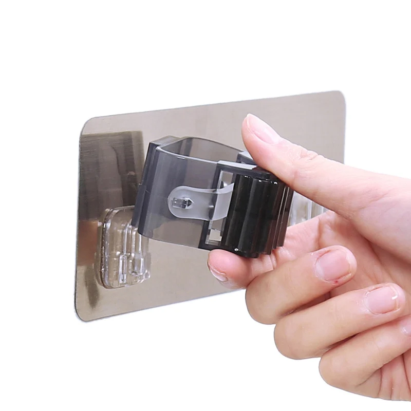 Soporte organizador de fregona montado en la pared, gancho para escoba, estante de almacenamiento, herramienta de cocina