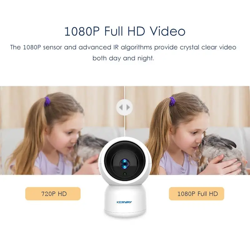 1080P HD YCC365 Plus WiFi IP камера с автоматическим отслеживанием людей Мини Wi Fi для