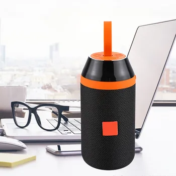 

Wireless Bluetooth Speaker Portable Vibration Speaker AUX Column with FM Radio TF Card Function Subwoofer Bass Sound