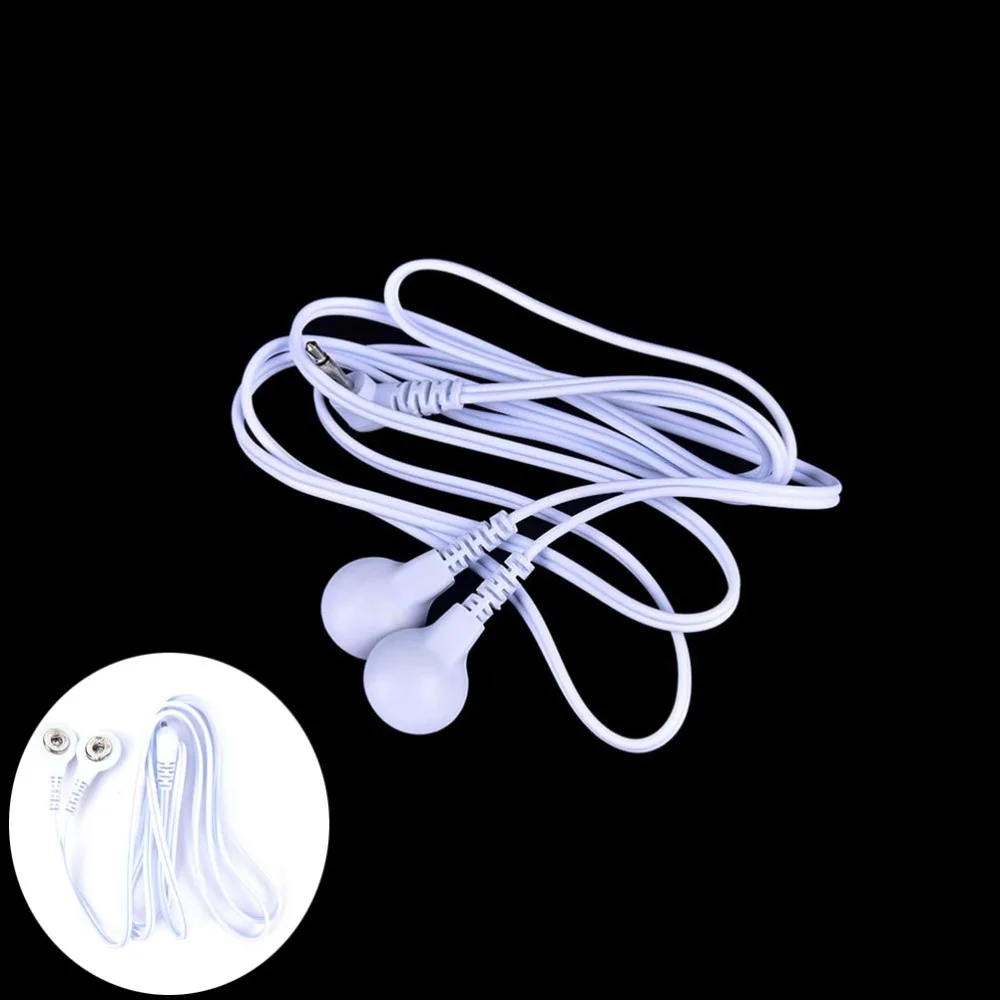TOP quality 2.5mm 2 Button 2 In 1 Lead Wires Connecting Cables for Therapy Machine Body Massage Related Supplies