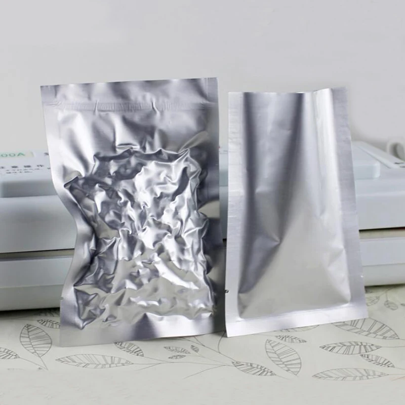 100 шт вакуумная термогерметичная майларовая чистая фольга сумка мешок для отбора проб упаковка для хранения пищевых продуктов безопасная для пищевых продуктов серебряная алюминиевая фольга