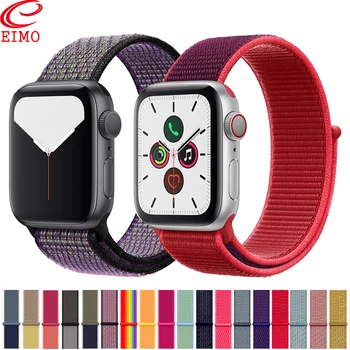 

Nylon Strap for apple watch band 44mm/40mm 4 5 bracelet iwatch band 42mm/38mm 3 2 1 correa Colorful sport watchband Accessories