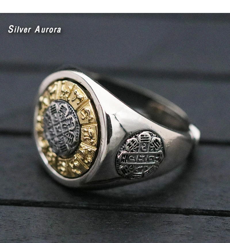 Etnische Draaibaar Paar кольцо Echt 925 пробы zilveren Sieraden Tai Chi Знаки зодиака кольцо Mannen Vrouwen Sieraden