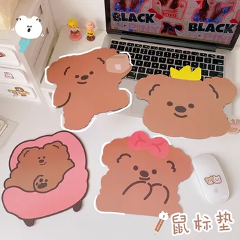 

Cute Cartoon Bear Mouse Pad Student Computer Mouse Non-slip Notebook Rubber Pad Office Keyboard Protection Pad Table Mat Coaster