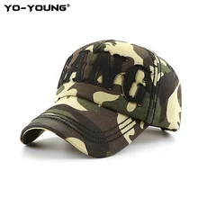 Yo-Young бейсболка, камуфляжная бейсболка, бейсболка, s шапки, повседневные, лето, весна, уличные шапки, качественная хлопковая кепка, s регулируемая