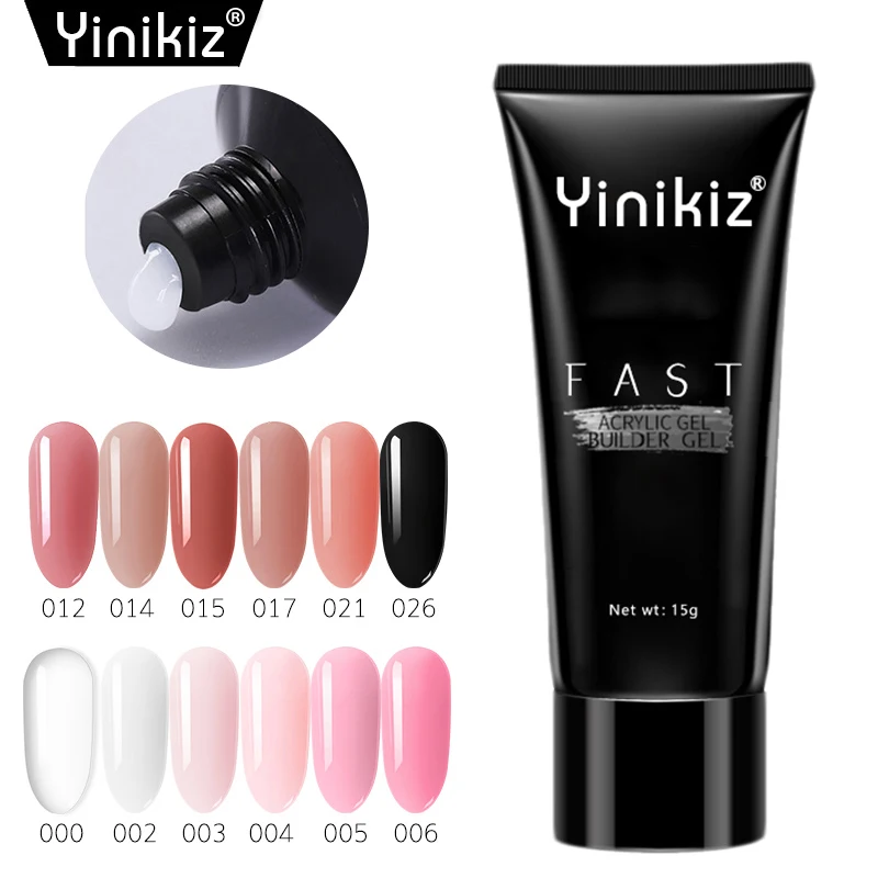 Yinikiz Poly Extension Nail Gel Varnish Polish Finger UV LED Enhancement Camouflage Builder | Красота и здоровье