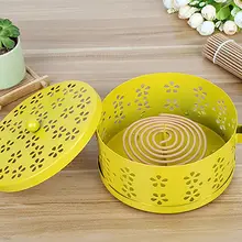 Ароматические свечи полый печь для ароматерапии с крышкой с ручкой комаров ладан горелка ладан держатель для домашнего благовония держатель