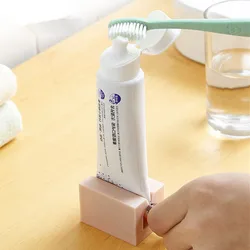 1Pc 4 Colors Home Plastic Toothpaste Tube Squeezer Easy Dispenser Rolling Holder Bathroom Supply Tooth Cleaning Accessories