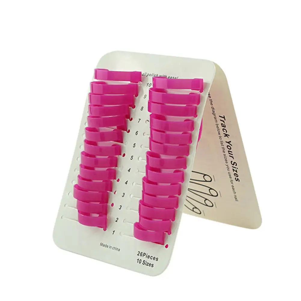 

MeterMall 26pcs Women Nail Art Nail Polish Glue Model Spill Proof Manicure Protector Tools Edge overflow prevention